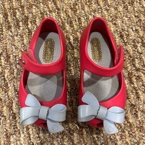 Mini Melissa Kids' Red Shoes with Bow